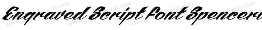Engraved Script font Spencerian Scr字体转换
